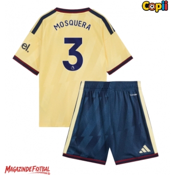 Arsenal Cristhian Mosquera #3 Echipament de Fotbal Replică 2026-27 Copii Treilea (+ Șorturi)